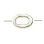 Nacre grise en oval évidé 4x6mm x 20 pcs