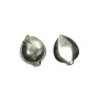 Nacre grise en forme de feuille 10mm x 1pc