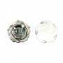 Gray mother-of-pearl rose 20mm x 1pc