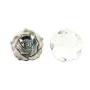 Nacre grise en forme de rose 15mm x 1pc