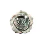 Nacre grise en forme de rose 12mm x 1pc