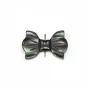 Nacre grise en forme de noeud papillon 9x14mm x 1pc