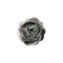 Nacre grise en forme de fleur percée au centre 8mm x 1pc