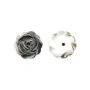 Nacre grise en forme de fleur percée au centre 8mm x 1pc