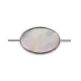 Nacre grise de forme ovale 8x12mm x 10 pcs