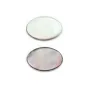 Nacre grise de forme ovale 8x12mm x 10 pcs