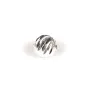 Boule striée, en forme de ronde facette, 3mm x 10pcs
