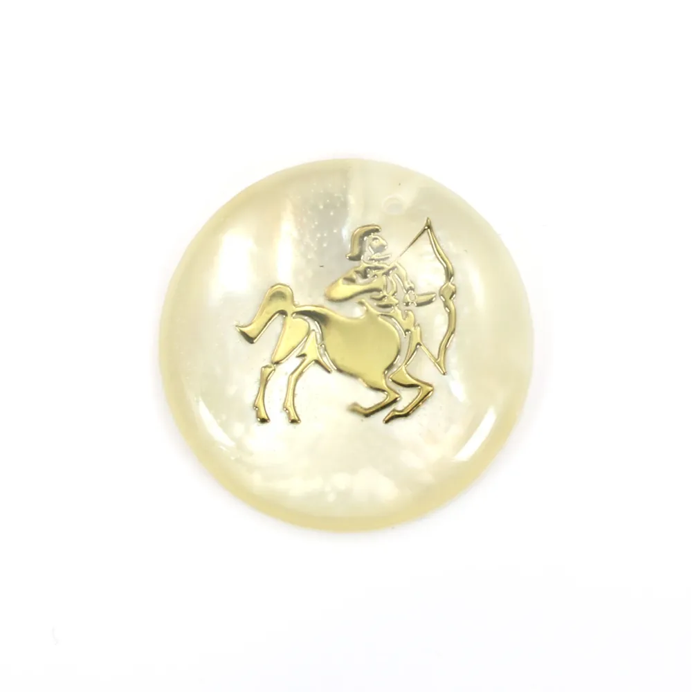 Pendentif Sagittaire en nacre 20mm x 1pc
