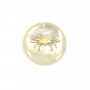 Pendentif Balance en nacre 20mm x 1pc