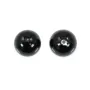 Perle de nacre noire semi-percé x 2pcs