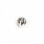 Boule striée, en forme de ronde facette, 2.5mm x 20pcs