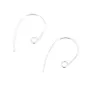 Crochet d'oreilles Clé de fa 21mm Argent 925  x 2pcs