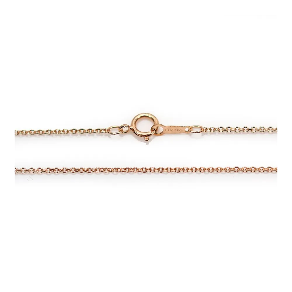 Chaîne Gold Filled rose 14 carats ovale 1.1mm 45cm x 1pc