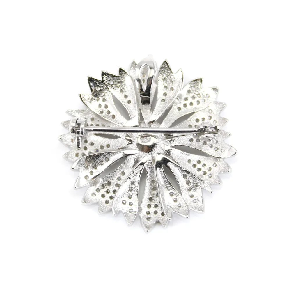 Broche Perle D'eau Douce Argent 925 Fait Main - Bijou Déclaration - Neuf Avec étiquettes