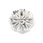 925 silver and zirconium flower shaped brooch 30mm x 1pc