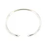 Bracelet jonc flexible 65mm pour perle semi-percée en argent 925 x 1pc