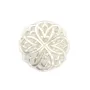 Roseta da Mãe de Pérola Branca 30mm x 1pc
