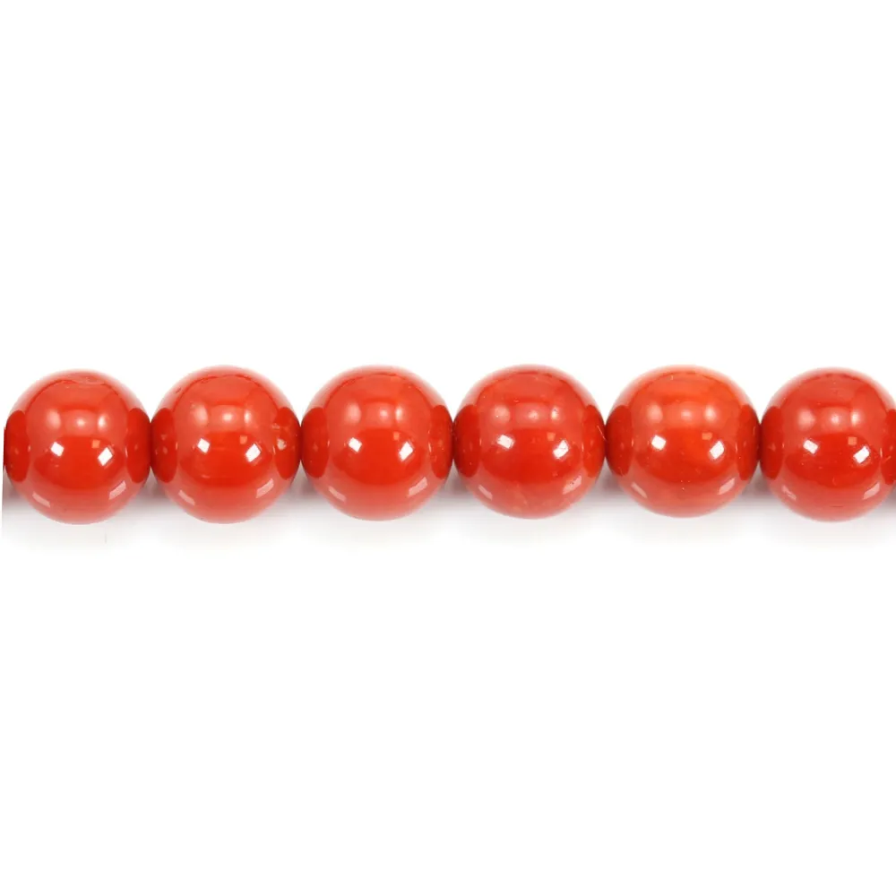 Corallo rosso naturale rotondo 3 mm x 45 cm
