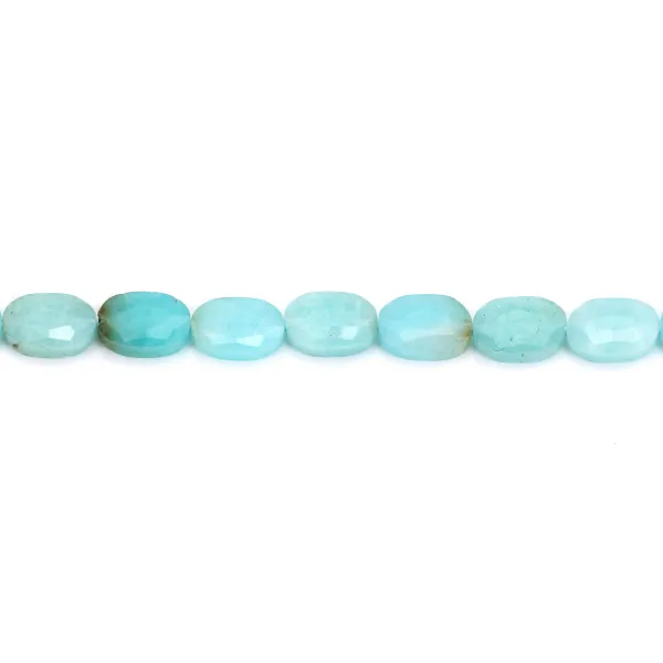 Peruvian Amazonite oval faceted 4x6mm x 38cm