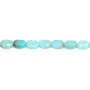Amazonite du Pérou ovale facetté 4x6mm x 38cm