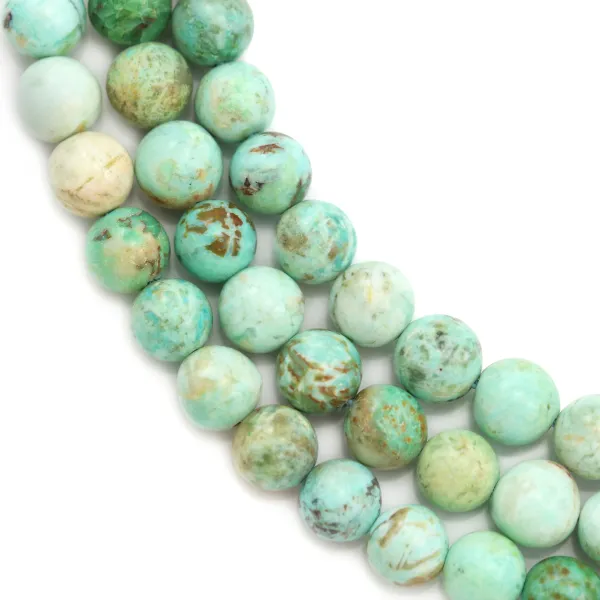 Peruvian Turquoise, round 8mm x 38cm