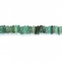 Emeraude rondelle Heishi 3-4mm x 41cm