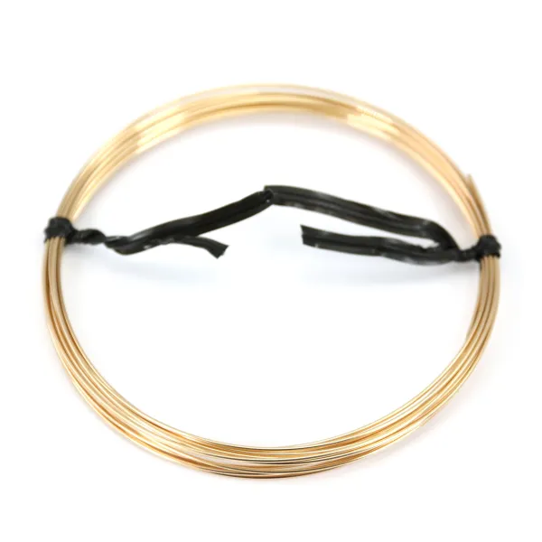 Alambre semiduro relleno de oro 0,81 mm x 3,2 m