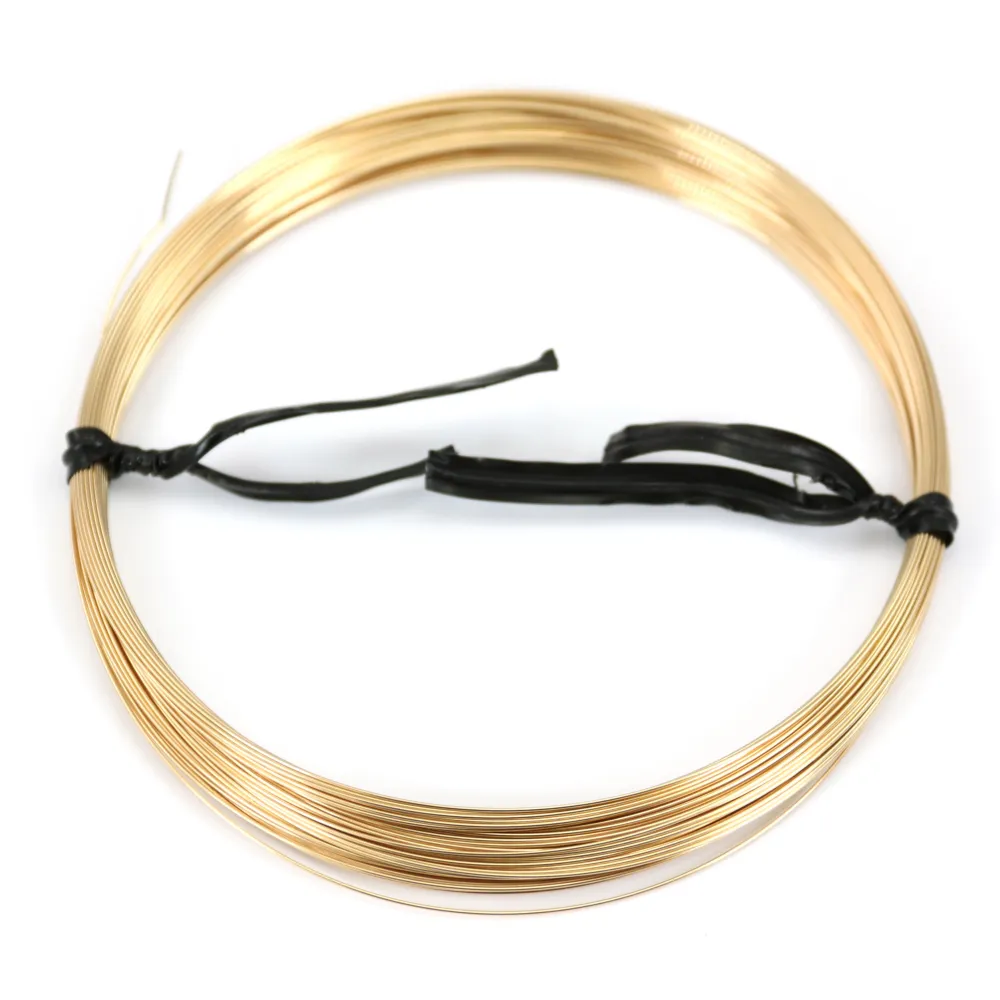 Alambre semiduro relleno de oro 0,51 mm x 9 m