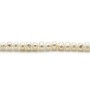 White freshwater pearl  oval 4mm x 40cm