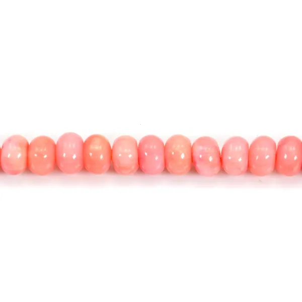 Bamboo mer teinte orange Rondelle