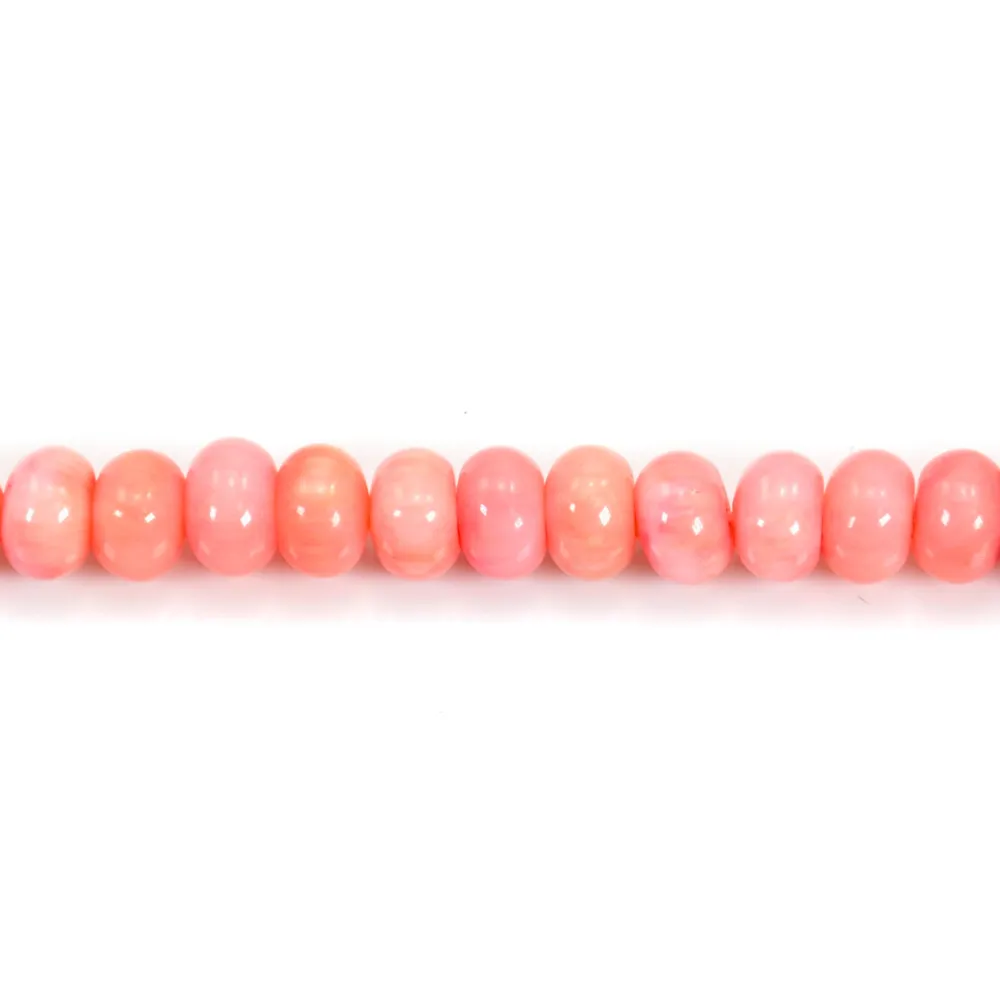 Bamboo mer teinte orange Rondelle
