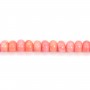 Bamboo mer teinte orange Rondelle