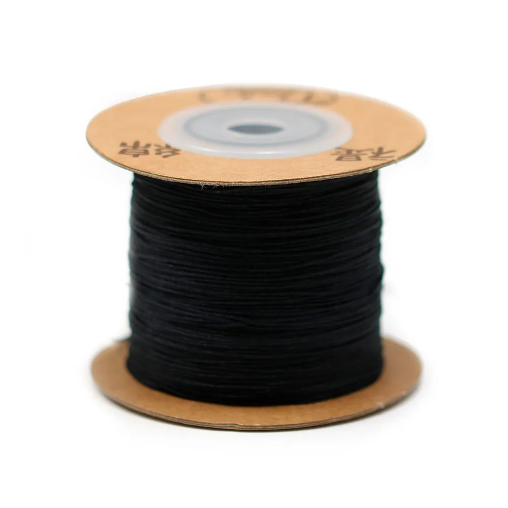 Fil polyester noir 0.5 mm x 5 m