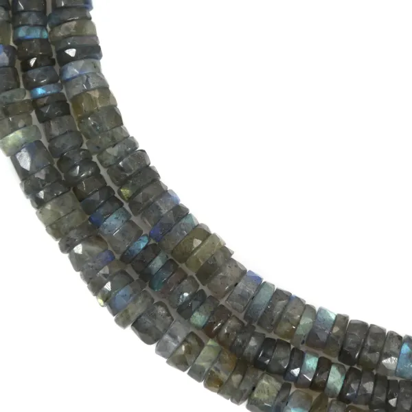 Rondelle di labradorite heishi sfaccettate 6-7mm x 40cm