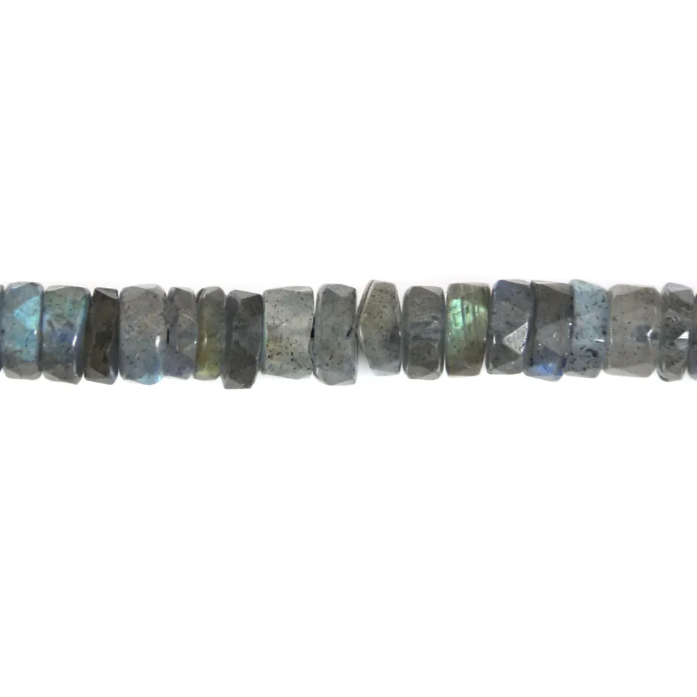 Labradorite redonda facetada 5-7mm x 40cm