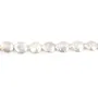 Perle d'eau douce baroque blanche x 40cm