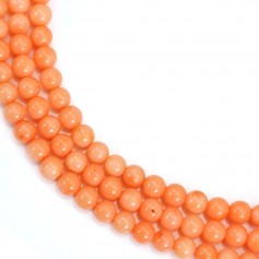 Bamboo mer teinte orange Rond