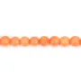 Bamboo mer teinte orange Rond