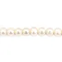 Perles de culture d'eau douce, blanche, ronde, 8.5-9.5mm x 39cm