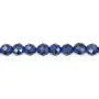 Saphir synthétique rond facetté 3mm x 37cm