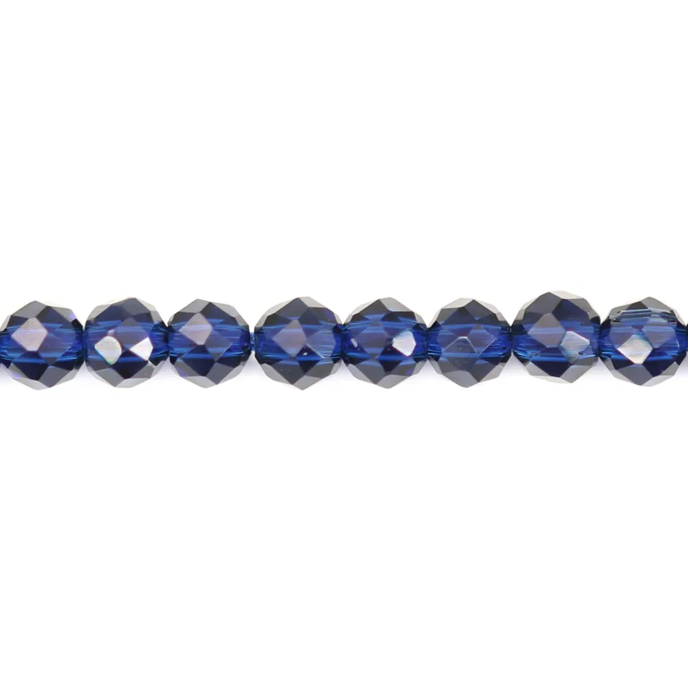 Saphir synthétique ronde facette 2mm x 40cm