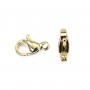 Fermoir Mousqueton 9mm en Acier Inox 304 Doré x 2pcs