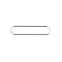 Divisorio rettangolare arrotondato 5x21mm Argento 925 x 2pz