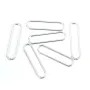Divisorio rettangolare arrotondato 5x21mm Argento 925 x 2pz