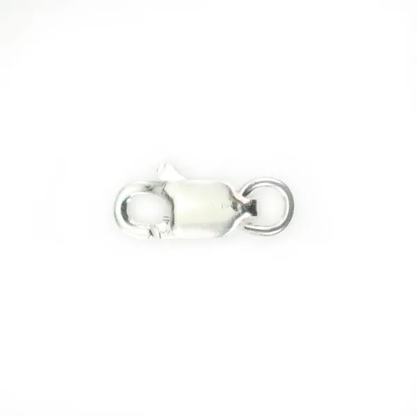 Fermoir mousqueton ovale  Argent 925 4x8mm x 2pcs