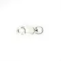 Fermoir mousqueton ovale  Argent 925 4x8mm x 2pcs