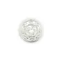 Breloque Médaille décoré 12mm Argent 925 x 1pc