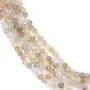 Agate du botswana ronde facette 2mm x 40cm