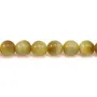 Oeil de Tigre Jaune Or  Ronde 6mm x 40cm