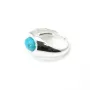 Bague réglable support 6x8mm Argent 925 - Grande Taille x 1pc